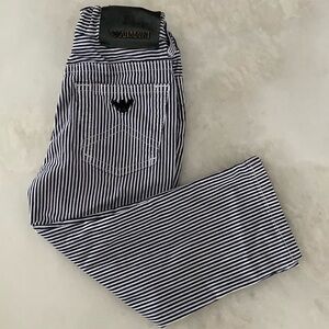 Armani Baby Navy Striped Trousers 18 months